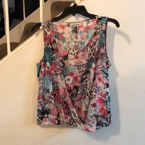 Jennifer Lopez, Floral & Animal Print Top